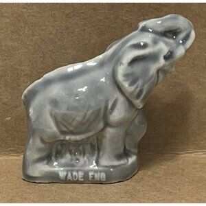 Vintage Wade England Wade Whimsies Gray Elephant Miniature Figurine
